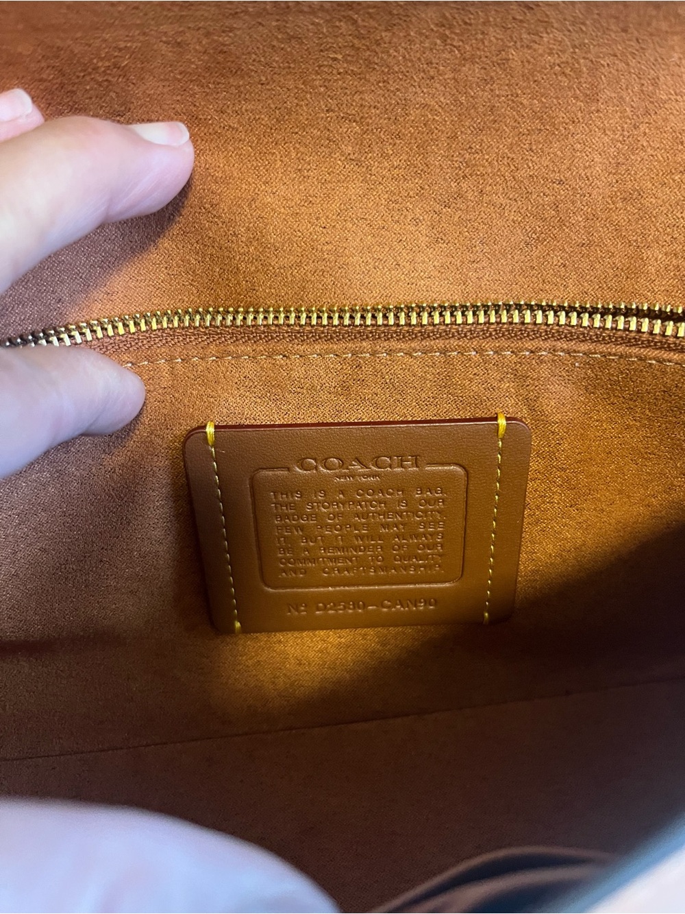 Coach Brook Flap Chain Bag 
Peach/Brass - Picture 12 of 12